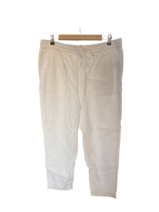 J. Crew Pants - J. Crew White Linen Lyocell Drawstring Pants Large Beachy